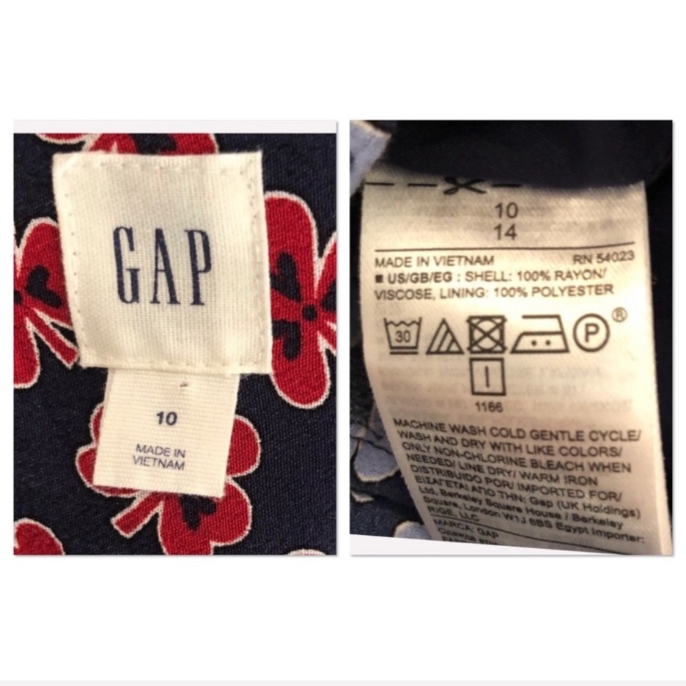 Gap Multicolor Navy Red Light Blue Pattern Keyhol… - image 6